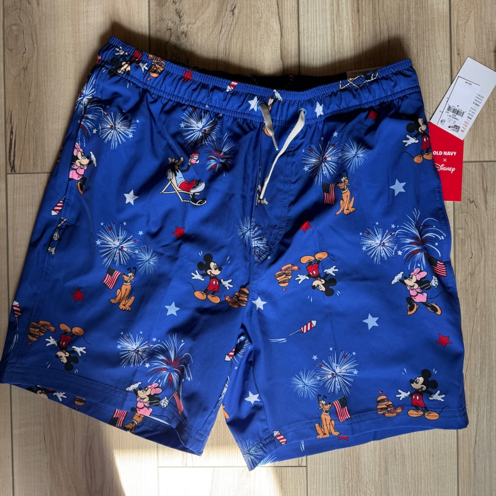 Old Navy Disney Americana Swim Trunks